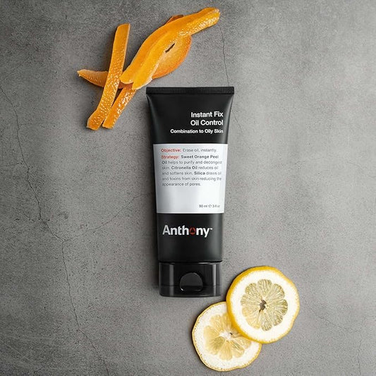 Anthony Instant Fix Oil Control for Men β Mattifying Lotion for Oily Skin β Moisturizer and Pore Minimizer Instantly Eliminates Shine β 3 Fl Oz