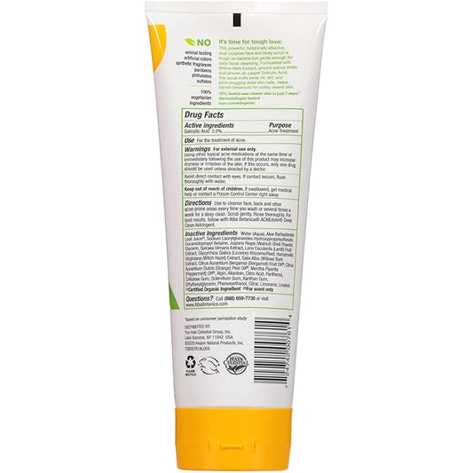 Alba Botanica Natural Acnedote Face & Body Scrub, 8 Fl Oz