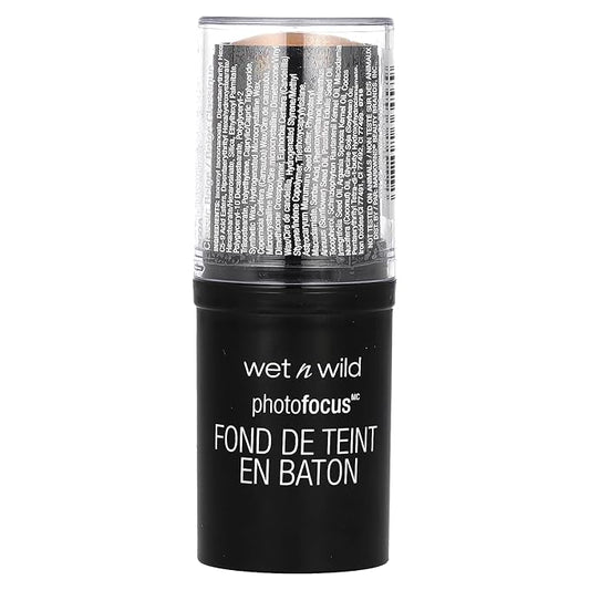 wet n wild Photo Focus Matte Foundation Stick Makeup, Classic Beige | Vegan & Cruelty-Free