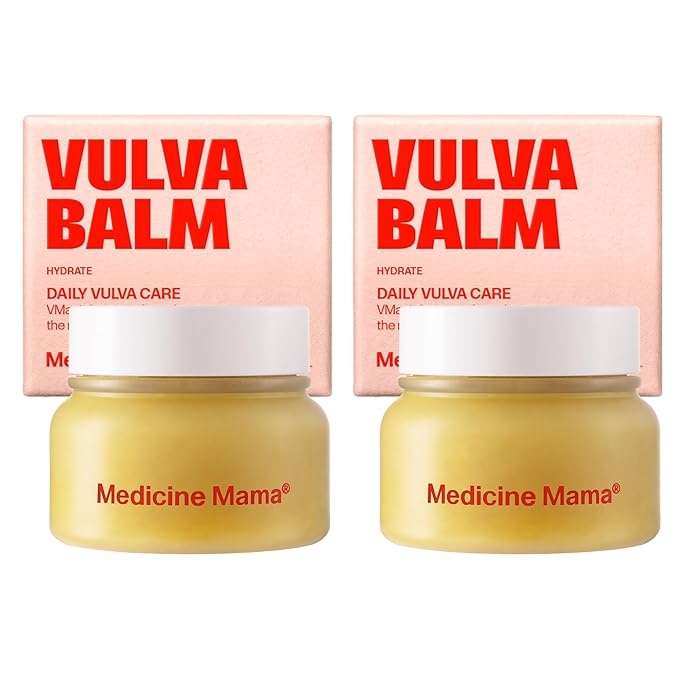 VMAGIC by Medicine Mama Organic Vulva Balm β Intimate Skin Care, Menopause Support β Relieves Feminine Dryness, Itching & Irritation β Hormone Free, Vaginal Moisturizer for Women β 2-pack (2 oz ea)