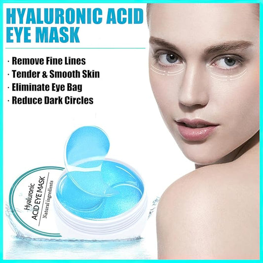 MIELIKKI 60 Pcs Under Eye Patches, 24K Gold Eye Masks, Collagen Anti Aging Eye Gel Pads, Moisturizing Eye Treatment for Puffy Eyes, Dark Circles, Wrinkles, Fine Lines, HYALURONIC ACID