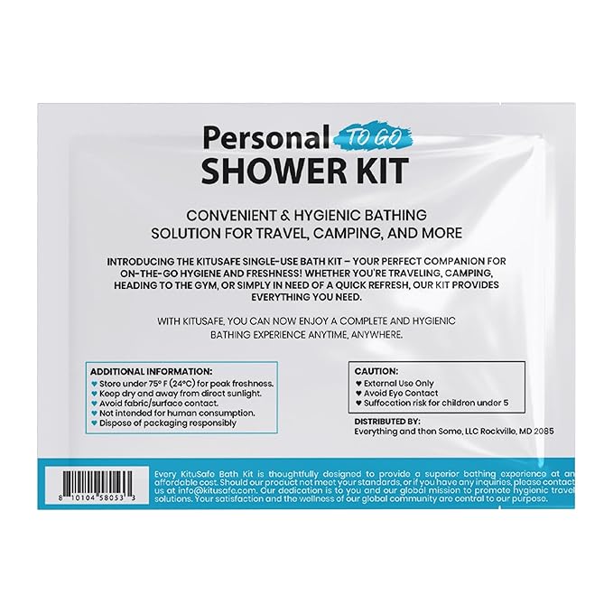 Compact Personal Shower Kit To-Goβ Your Hygiene Companion for Travel, Gym, and Outdoor Adventures (3)