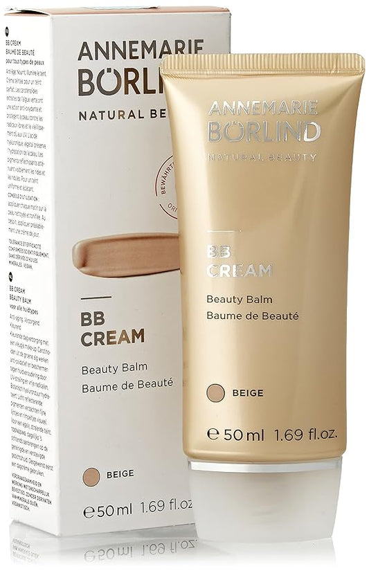 ANNEMARIE BÖRLIND - BB CREAM - beige - tinted, moisturizing & balancing beauty balm, facial care with macadamia nut oil, light coverage, vegan 1.69 Fl. Oz.