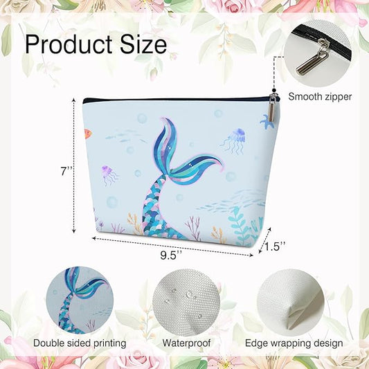 Mermaid Ocean Multifunctional Makeup Bag - Vacation Gift for Her