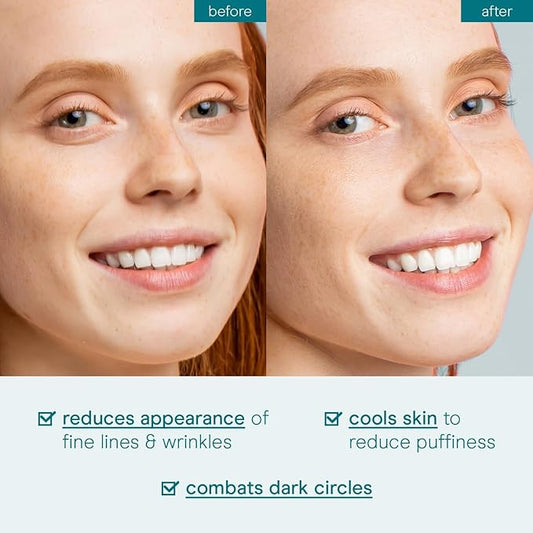 Baebody Critically Acclaimed Eye Gel - Advanced Cooling Under Eye Cream For Dark Circles and Puffiness - Anti Aging and Hydrating - Beauty Gifts for Women, Travel Size (15 ml/0.5 fl oz)