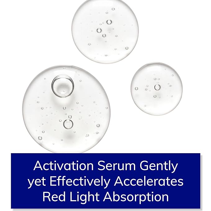NEW Red Light Therapy Activation Serum | Gently & Effectively Enhance Benefits | 100% Clean Formula Organic Matcha, Hyaluronic Acid, Orchid Stem Cells | Hydrate, Smooth Wrinkles, Brighten Skin | 2 oz