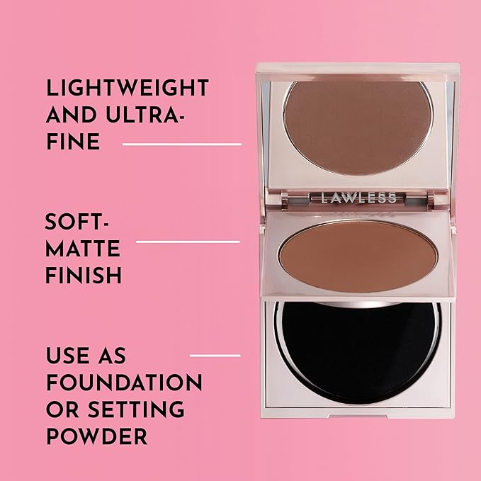 Talc-Free Skin-Smoothing Perfecting Powder - Deep - Premium Makeup, Skin Smoothing Powder with Natural Ingredients, Ultra-Fine Soft Focus Setting Powder, Talc Free - 0.34 oz