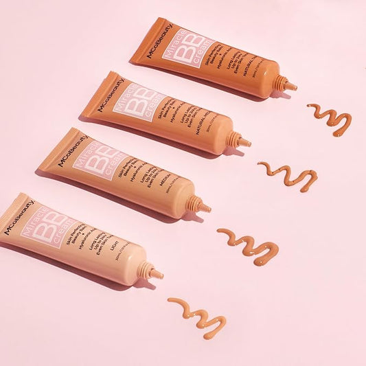 MCoBeauty Miracle BB Cream, Natural Tan, Skin-Perfecting Coverage for Effortless Beauty, Vegan, Cruelty Free Cosmetics