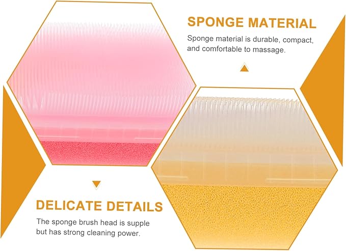 Didiseaon 2pcs Children's Tactile Brush Cradle Cap Nail Scrubber Baby Brush Scrub Brush Kids Hair Brush Silicone