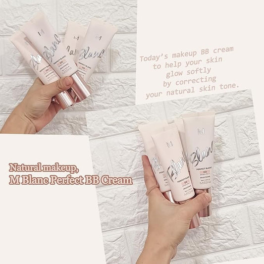 lightness & Brightening Makeup for MISSHA M Perfect Blanc BB Creams(1.35fl.oz.), No.19 Rosy