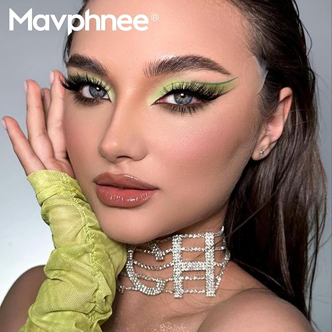 Mavphnee Lash Clusters Cat Eye Cluster Eyelash Extensions 144 Pcs Fox Eye Lashes Left & Right Individual Lashes Wispy DIY Lash Extension Natural Cluster Lashes Pack