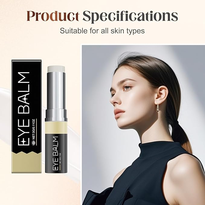 EyeCream for Eye Bags, Eye Cream Erases Eyes Bags Within Minutes, Turmeric Creams Stick,Moisturizing Under Eyes Cream Care Serum for Dark Circles Puffiness, Reduces Fine Lines (2 PCS)