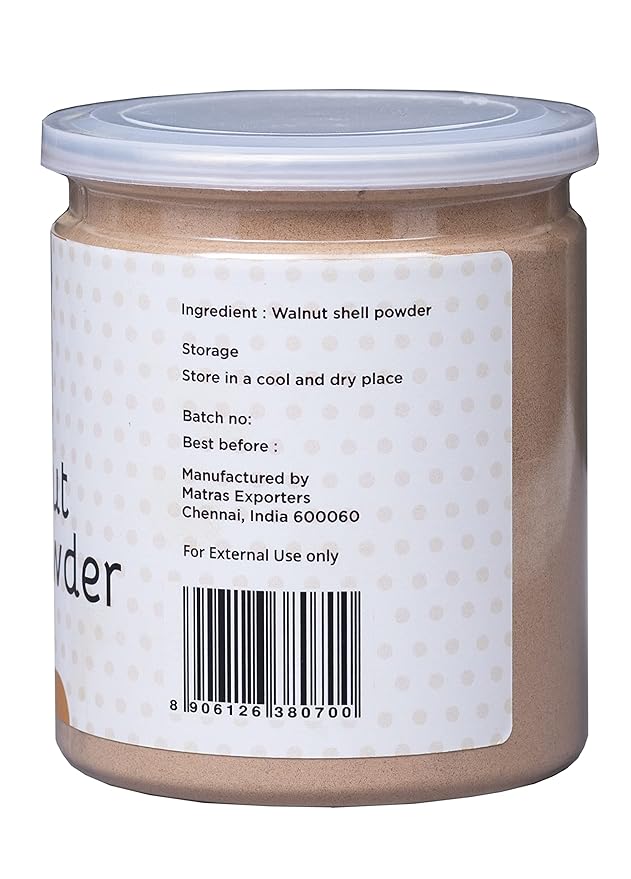 Ground Walnut Shells/Walnut Shell Powder 8oz | Great for Face Scrub | Natural Exfoliant for Soap Making | by Yogi's Gift ยฎ
