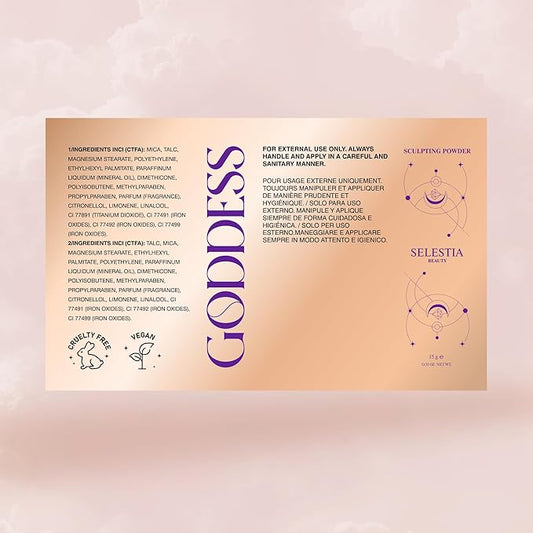 Goddess Contour Powder β Matte Sculpting Contour Makeup β Easy-to-Blend, Suitable for Various Skin Tones, 0.53 oz