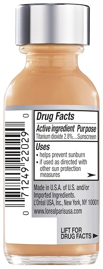 LβOrΓ©al Paris Makeup True Match Super-Blendable Liquid Foundation, Suntan W5.5, 1 Fl Oz,1 Count