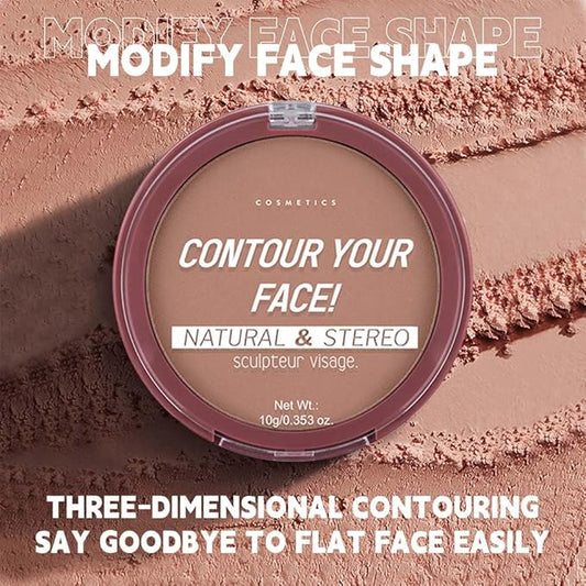 Natural Matte Light Brown Cream Contour Palette β Lightweight, Blendable Monochrome Powder, Base for All Skin Tones, Face Makeup for Women & Men, Vegan & Cruelty-Free, Paleta de Contorno en Crema Mate