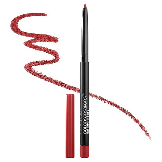 Maybelline Color Sensational Shaping Lip Liner with Self-Sharpening Tip, Brick Red, Red, 0.01 oz (Pack of 2)