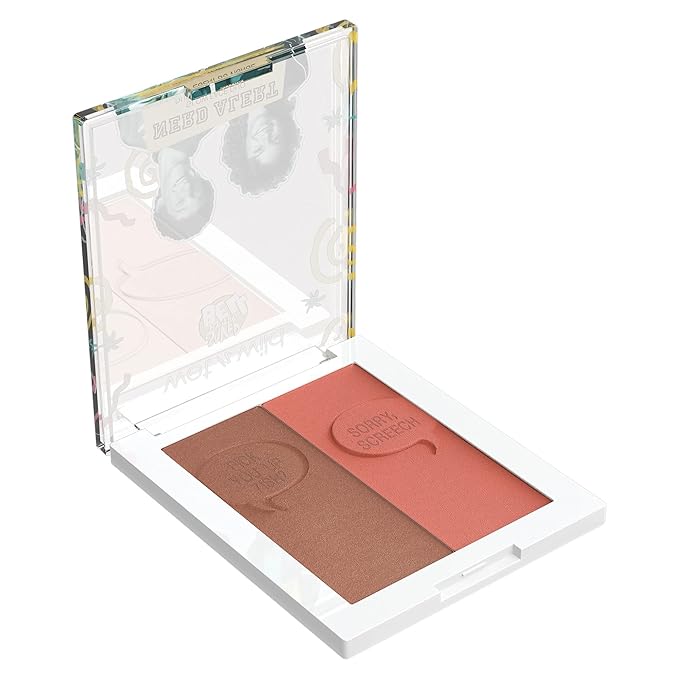 wet n wild Saved By The Bell Highlighter & Illuminator Duo, Radiant Shimmer Face Palette, Ultra-Reflective Micro-Pearls, Buildable Powder Formula, Cruelty-Free Makeup β Nerd Alert