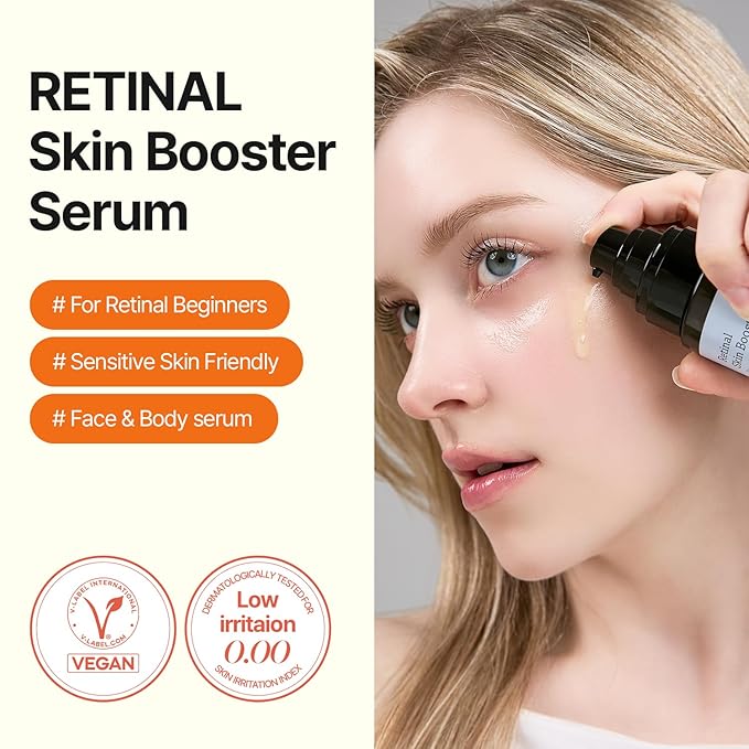 MEDITHERAPY Retinal Skin Booster Serum – Beginner-Friendly, Non-Irritating Retinol for Face and Body – Pore Minimizer, Wrinkle Treatment, Glass Skin – Korean Skin Care, 5.07 Fl. Oz Large Size