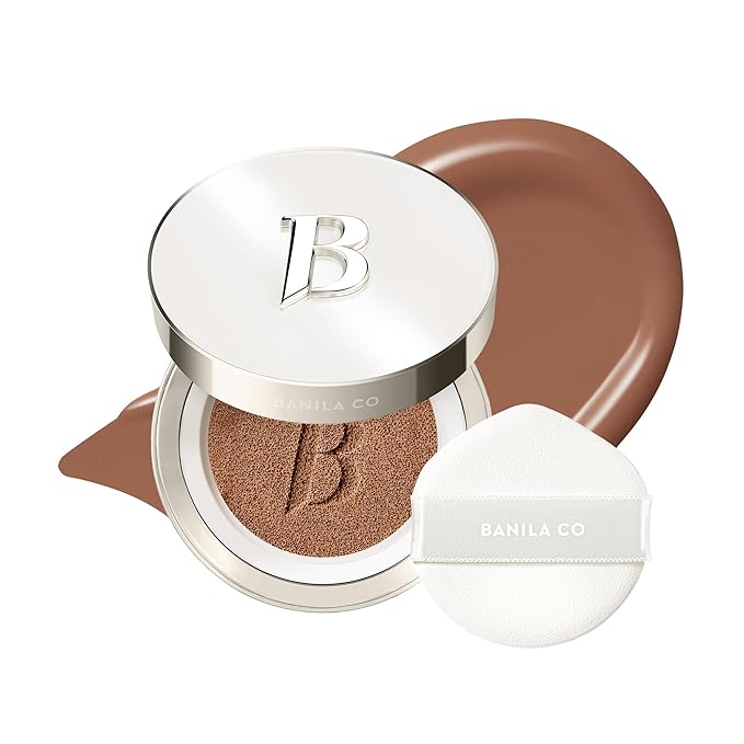 BANILA CO Covericious Ultimate Cover Cushion | Up to 100HR Long-Wear Foundation | 20 Shades for All Skin Tones | Matte & Lightweight Finish | Korean Cushion Foundation (14g / 0.49 oz), 38N CHESTNUT