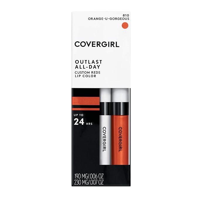 COVERGIRL Outlast All-Day Lip Color Custom Reds, Orange U Gorgeous (Pack of 3)
