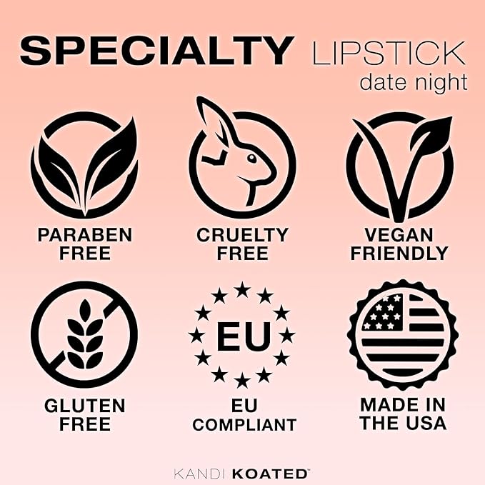 Kandi Koated Date Night Lipstick - Special Edition Creamy Matte Lip Color Kandi Burruss | Luxurious Packaging | Creamy Texture, Rich Colors, Paraben-Free, Cruelty-Free Lipstick | Beauty & Makeup