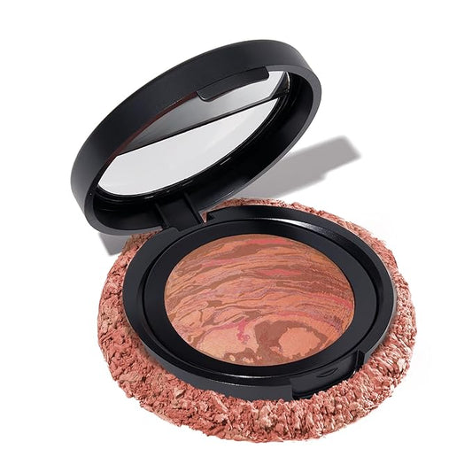 LAURA GELLER NEW YORK Baked Blush-n-Brighten Marbleized Blush for Cheeks - RosΓ© All Day - Natural Finish - Buildable Color