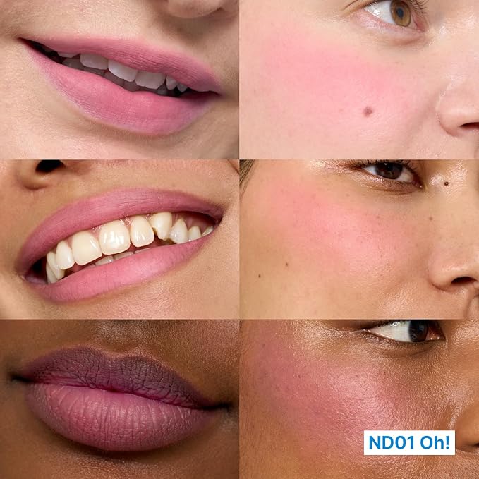 Blurry Pudding Pot + Keychain SET | Airbrushed Blush & Lip, Buildable Pigment, Long-lasting, Lightweight, Easy to Blend, Natural Soft Matte Finish Makeup β Oh! (Cool Pink) | 0.17 oz