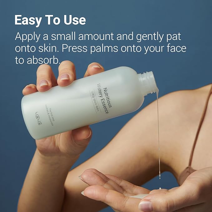 Nutritious Watery Essence, All-in-one Power Plant-Protein Toner for Soothing and Hydrating, Gentle Exfoliation, CICA Calming, Niacinamide, Korean Skincare, Glass Skin (180ml / 6.08 fl.oz.)
