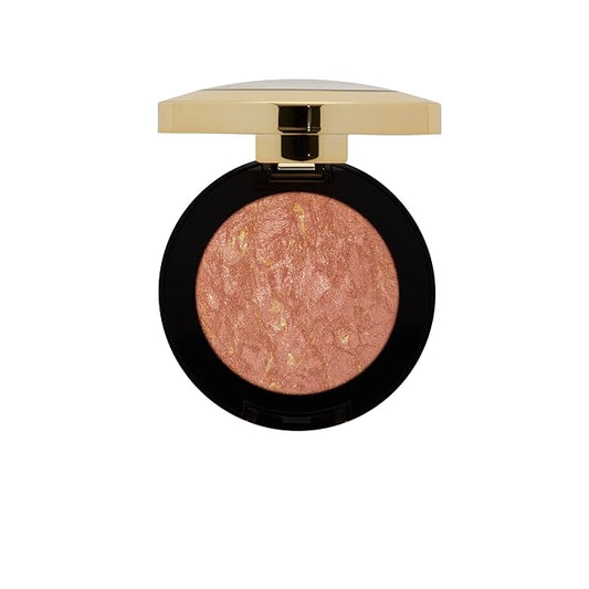 Milani Baked Blush, Powder Blush for Cheeks, Cruelty Free Makeup - Shape, Contour & Highlight Face for a Shimmery or Matte Finish -Rose D'oro