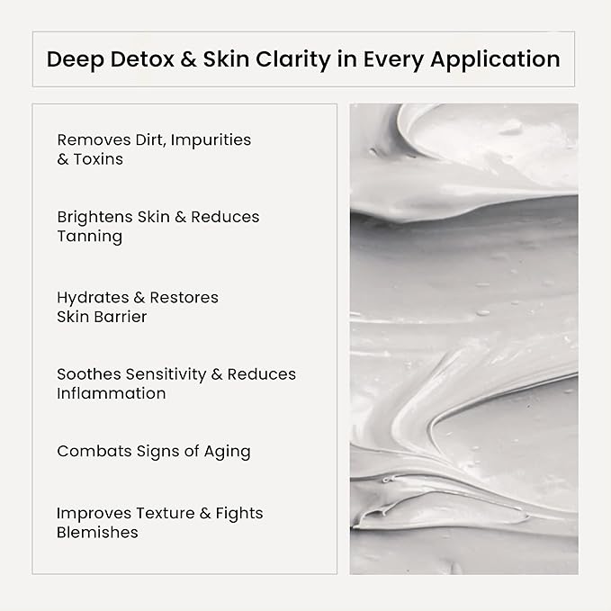 WildOak Dead Sea Healing Mud Clay Mask for Face & Body | 2% Niacinamide, Calendula & Zinc Oxide | Paraben & Sulphate Free | Blemishes, Evens Skin Tone, Enhances Radiance | For All Skin Types | 3.52 oz