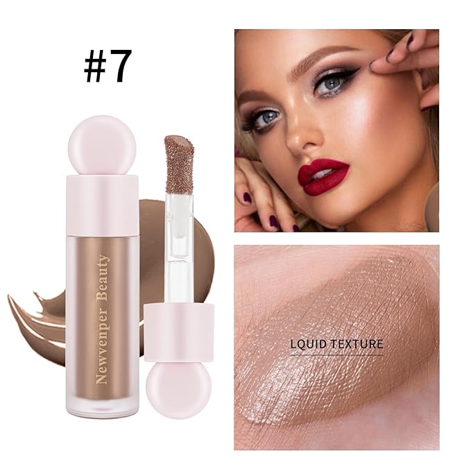 Liquid Contour,Liquid Highlighter, Liquid Blush with Face Brush Long Lasting Smooth Lightweight Smudge Proof Contour+Blush+ Highlighter
