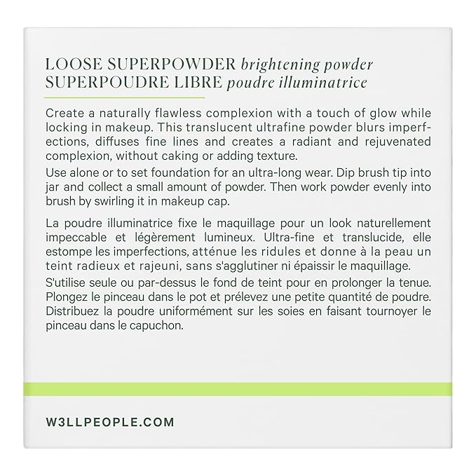 Well People Loose Superpowder Brightening Powder, Translucent Finishing Powder For Smoothing Skin, Creates A Radiant Finish, Vegan & Cruelty-free