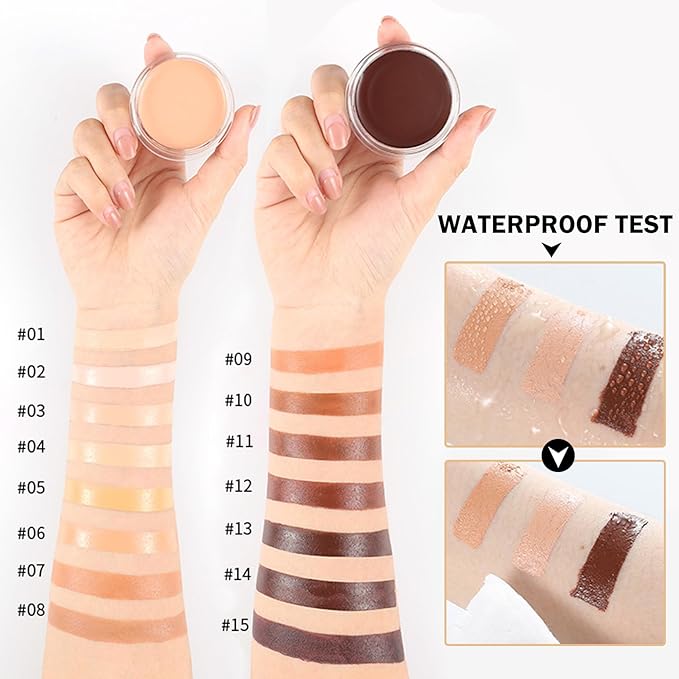 Under Eye Color Corrector,Cream Concealer Full Coverage for Mature Skin,Vegan Under Eye Cream Dark Circles Cover up Makeup Concealer Makeup,Under Eye Brightener (08 Golden Tan)