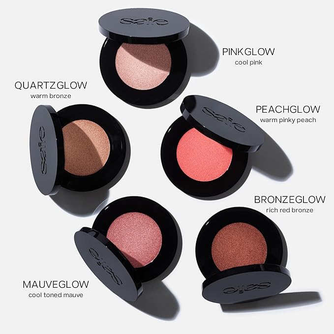 Saie Glow Sculpt Multi-Use Highlighter + Cream Blush - Lightweight with Hyaluronic Acid + Micropearl for Radiant, Glowing Skin - Pinkglow (.02 oz)