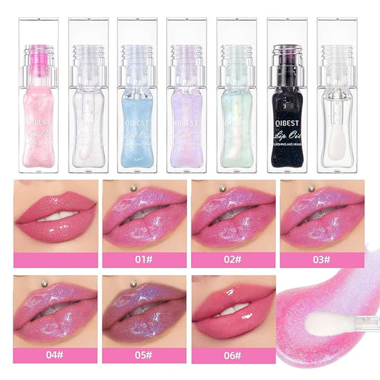 Magic Color Changing Moisturizing Lip Glow Oil Plumping Glimmer Glow Lipstick, Hydrating Lip Gloss Lip Care, Long Lasting Non-sticky Fresh Texture Lip Oil (Color Changing 03)