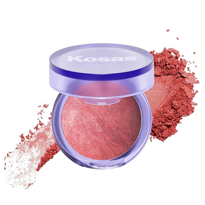 Kosas Blush is Life βTalc-Free Dimensional Blush Baked with Squalane & Hyaluronic Acid β Long Wear, Safe for Sensitive Skin- Thrill
