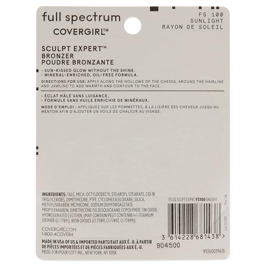 COVERGIRL Full Spectrum Sculpt Expert, Bronzer Sunlight, 0.39 Ounce