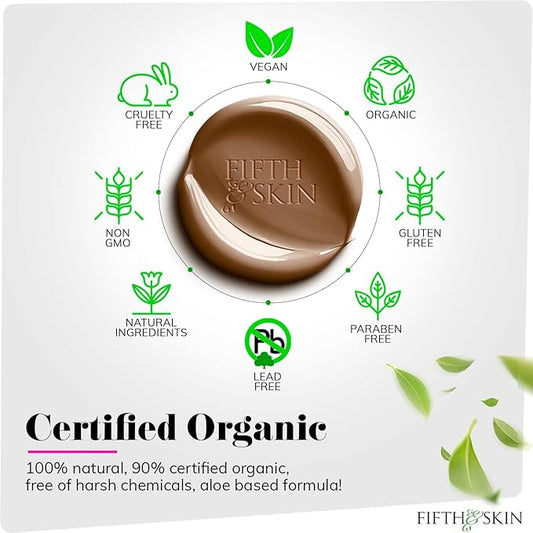 Fifth & Skin: Betterβn Ur Skin Liquid Foundation (ESPRESSO - Natural, Organic, Vegan, Cruelty-Free - Gluten-Free Beauty with Buildable Coverage and Palm-Free Luxury - 1 oz