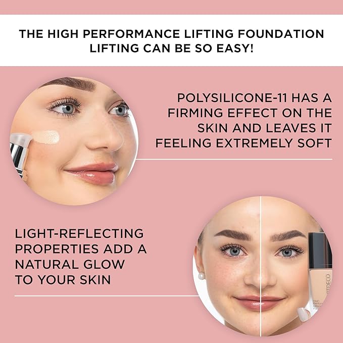 ARTDECO High Performance Lifting Foundation - reflecting beige NΒ°10 - reduces wrinkles for firmer skin & soft matte finish - vegan makeup - Liquid foundation with hyaluron - 1.05 Fl Oz