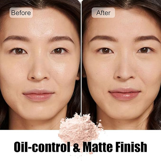 Translucent Setting Powder, Oil Control & Lightweight Loose Powder with Soft-focus Finish, Minimizes Pores, Long Lasting Talc Free Setting Powder Makeup, 10g, Natural