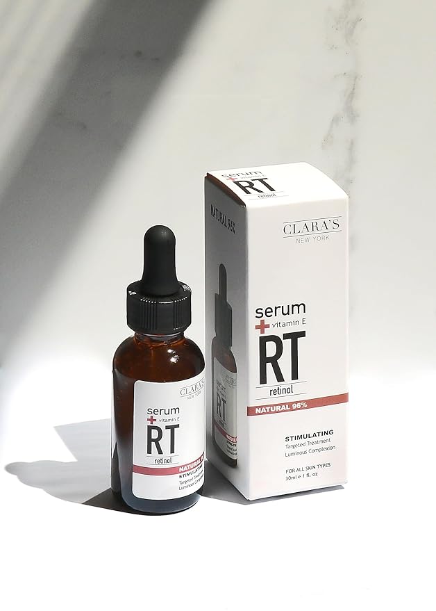 CLARA'S NEW YORK Retinol Facial Serum with Vitamin E β Anti-Aging, Wrinkle & Fine Line Reduction β Hydrating Face Serum β 30ml / 1 fl oz β Made in USA