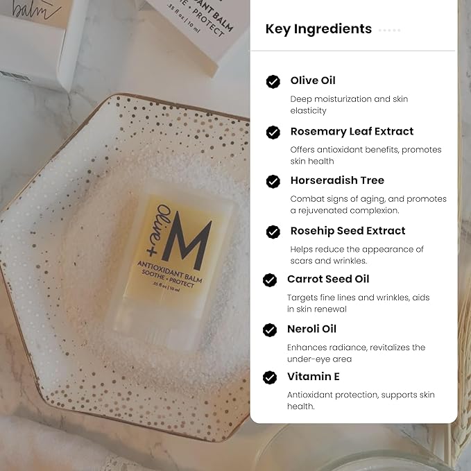 Miracle Face Balm Stick, Multi Balm Stick for Face, Skincare Anti-Wrinkle Face Miracle Balm, Under Eye Brightener, Face Moisturizer Infused with Pure Olive Oil, Vegan (0.35 fl. oz. / 10 ml)