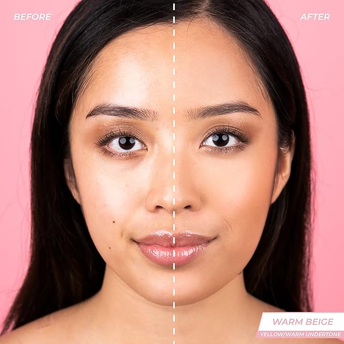 MCoBeauty Miracle Hydra Glow Oil-Free Foundation - Water-Based, Light-Medium Coverage - Features A Natural Satin Finish - Ultimate Radiant Base - With A Second-Skin Feel - Warm Beige - 1 Oz