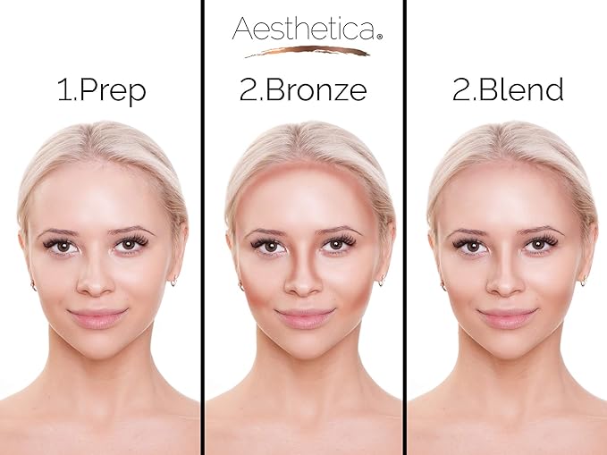 Aesthetica Sunset Bronzer - Matte Bronzing Makeup Contouring Powder - Vegan & Cruelty Free