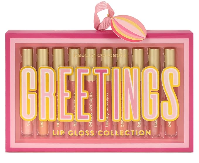 Beauty Concepts Lip Gloss Collection β Shimmering, Glossy Lip Makeup Set for a Radiant Finish, Pink Colors Collection