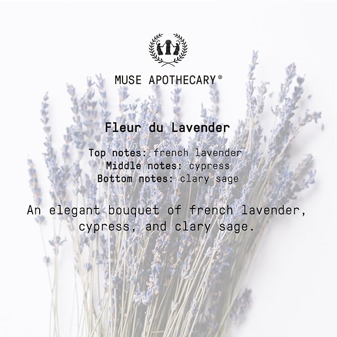 Muse Apothecary Pillow Ritual - Aromatic, Calming and Relaxing Pillow Mist, Linen and Fabric Spray - Infused with Natural Aromatherapy Essential Oils - 8 oz, Fleur du Lavender
