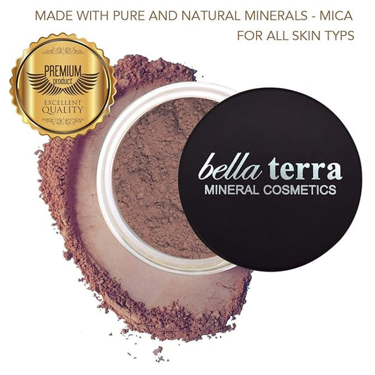 Bellaterra Cosmetics Mineral Powder Foundation | Long-Lasting All-Day Wear | Buildable Sheer to Full Coverage β Matte | Sensitive Skin Approved | Natural SPF 15 (Brown Sugar) 9 grams