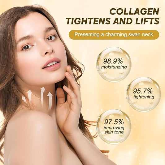 Ah-8 Firming Neck Cream, Beauty Neck Cream With Roller, Ah8 Moisturizing & Tightening Lotion Cosmetic Skin Repair.