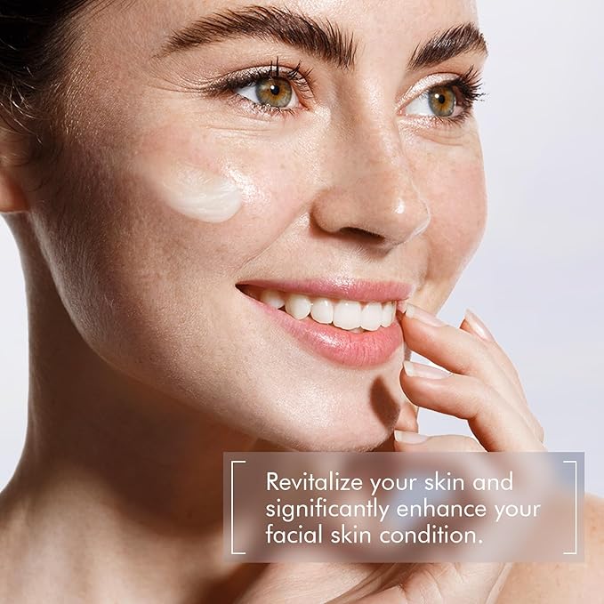 Face Moisturizing Lotion with Active Peptides & Vitamin C, Anti-Aging Antioxidant Advanced Formula, Smooth Wrinkles, Firming, Brightening, Soothes Redness, Repair, Hydrate Skin, 1.69 Fl Oz